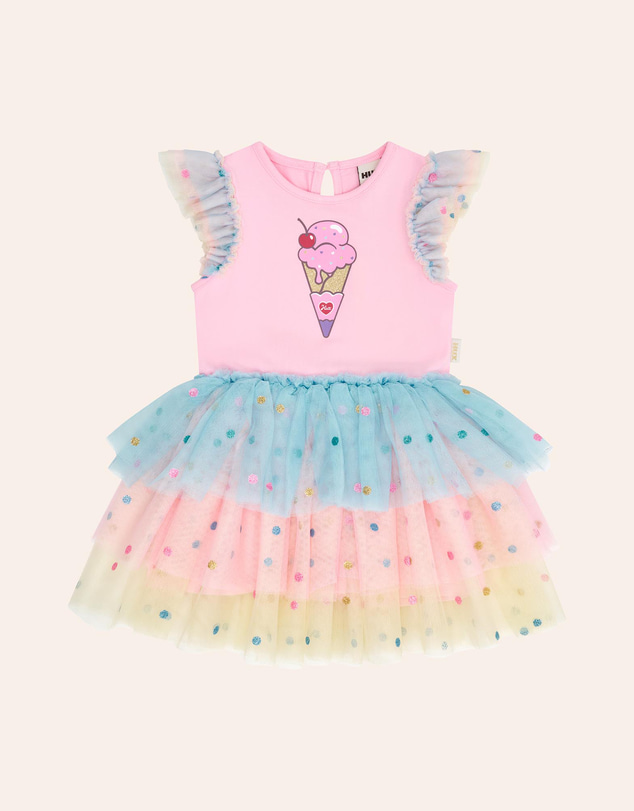 Huxbaby - You-Scream-For-Ice Cream Tulle Dress - Babies-Teens