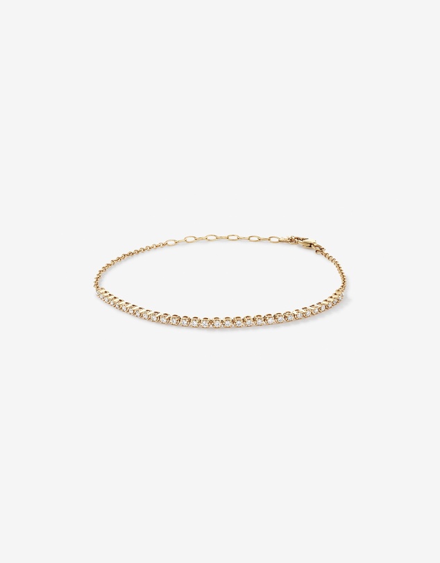 Michael Hill - 0.50 Carat TW Laboratory-Grown Diamond Tennis Bracelet in 10kt Yellow Gold