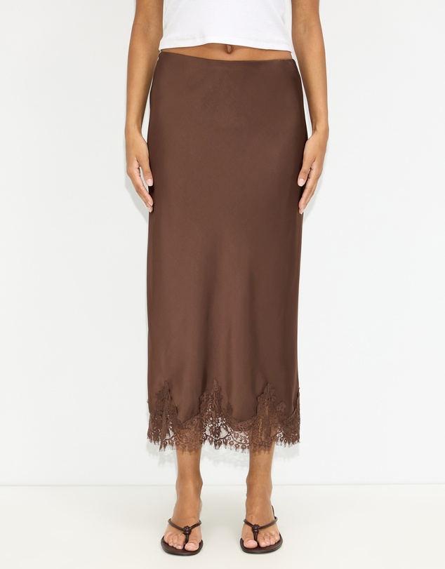 Dazie - Rhea Lace Midi Skirt