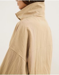 Atmos&Here - Elsie Lightweight Funnel Neck Track Jacket