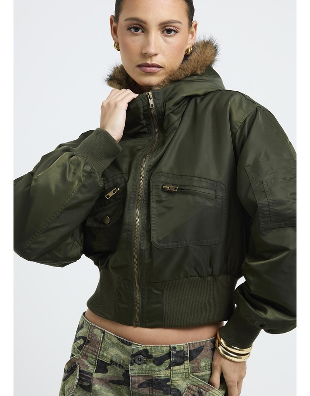 Neon Hart - Boston Hooded Puffer Jacket