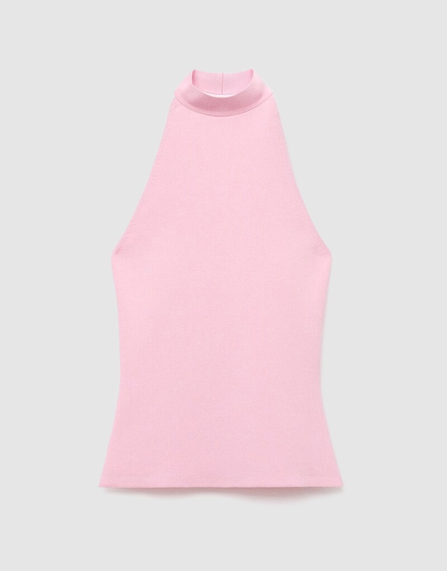 M.N.G - Halter-Neck Knitted Top