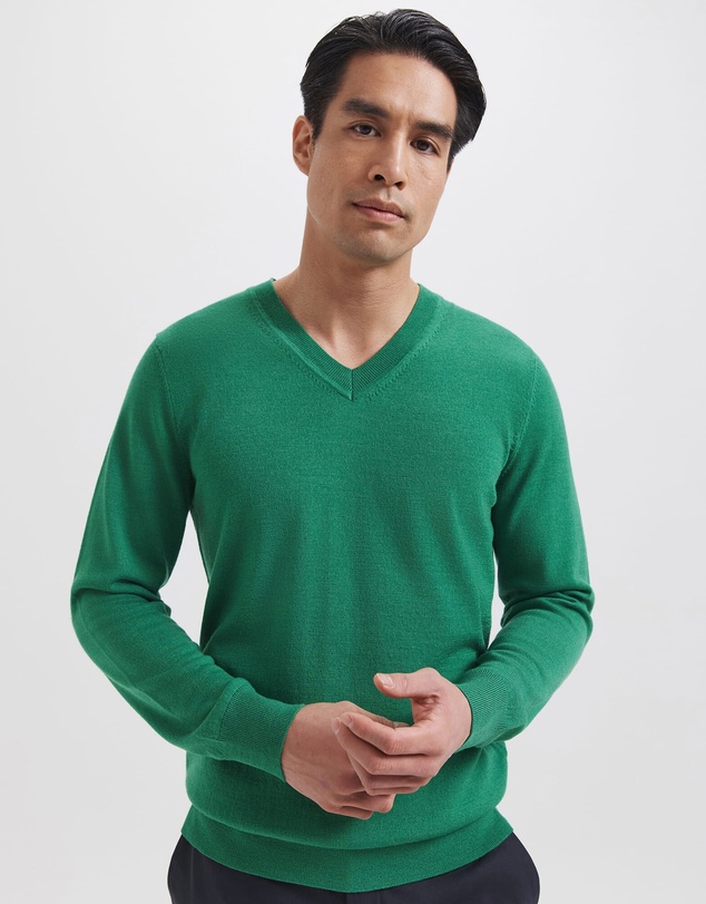SABA - Franklin Merino Wool V Neck Knit
