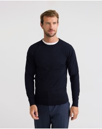 Oxford - Crew Neck Pure Wool Pullover