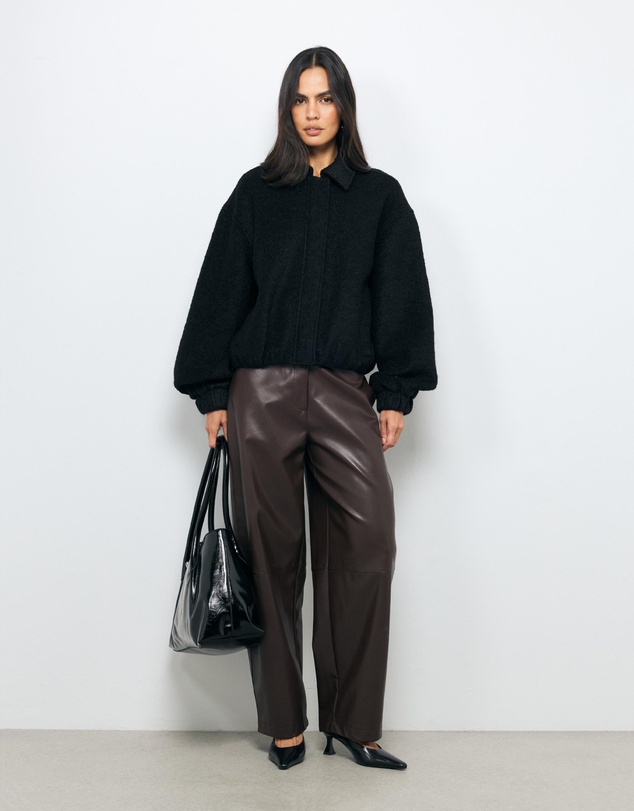 AERE - Isla Wool Blend Bomber Jacket
