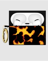 Flaunt - Flaunt Tortoise with Gold Clip Case for AirPod Pro 3