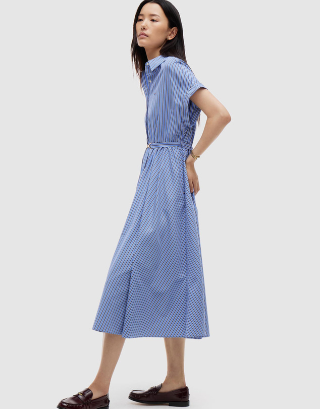 Tommy Hilfiger - Belted Slim Midi Shirt Dress