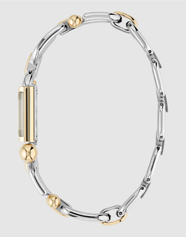 Furla - Mianuvola Square Silver & Gold Duotone Bracelet Watch