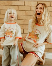 Banabae - Thank you For Helping Me Grow Ringer Tee - Ladies