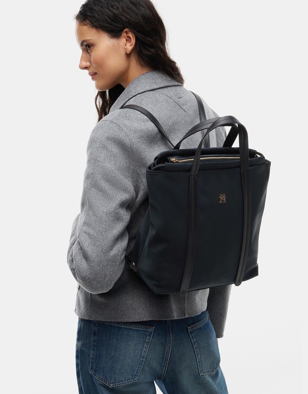 Tommy Hilfiger - TH Monogram Convertible Tote Bag Backpack