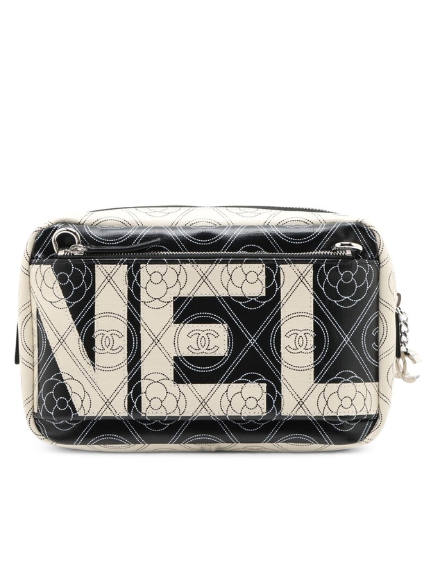 Pre-Loved by Azura Reborn - Pre-Loved Coated Canvas Camellia Logo Camera Bag