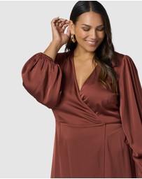Pink Dusk by Curve Project - Crazy In Love Maxi Dress