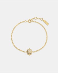 Ania Haie - Ania Haie Gold Colour-Block Mother of Pearl Star Bracelet
