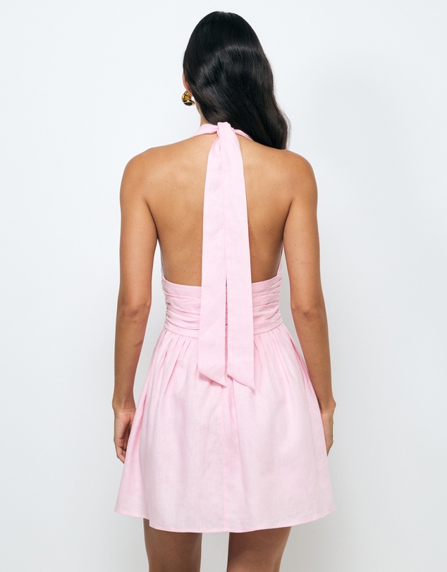 AERE - Twila Halter Mini Dress