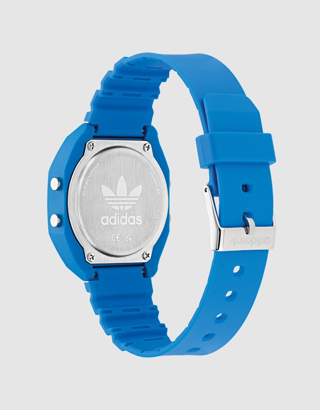 adidas Originals - Digital Two Blue Resin Watch