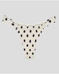 Vacay Swimwear - Rhodes Bottom Ivory Polka