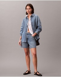 Calvin Klein Jeans - Denim Boyfriend Button-Down Shirt