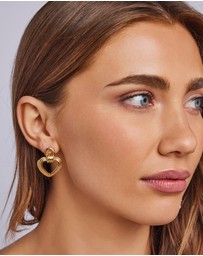 Zoe Olivia - Waterproof Muse Heart Stud Earrings