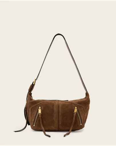 AllSaints - Jean Rey Suede Shoulder Bag