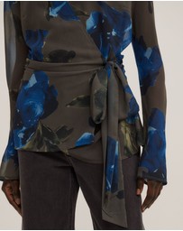 Witchery - Sheer Wrap Shirt