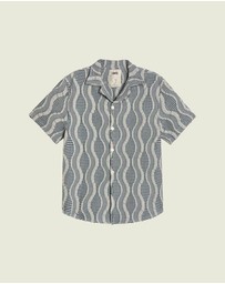 OAS Company - Nearly Black Cuba Waffle Shirt