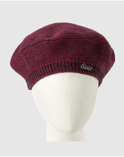Max Alexander - European Made Crocheted Wine Wool Beret