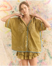 KINGA CSILLA - Hulia Check Token Shirt