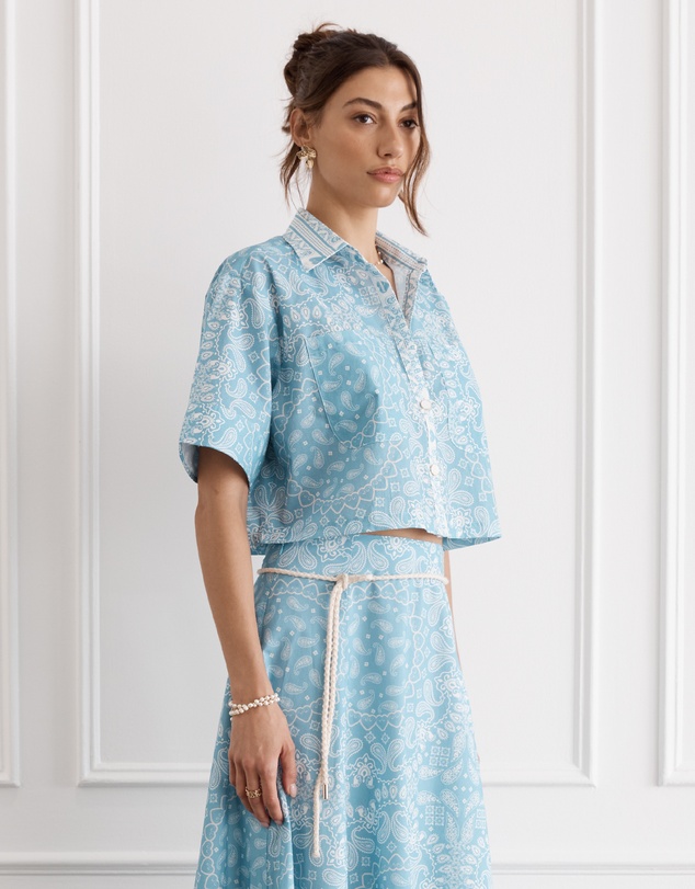 Heaven Australia - Chintz Remi Cropped Shirt