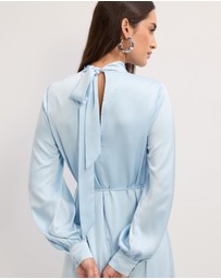 The Fated - Josephine Satin Midi Dress