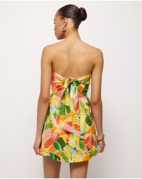 AERE - Emina Linen Strapless Mini Dress