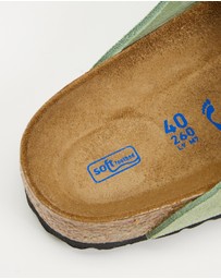 Birkenstock - Boston Soft Footbed Narrow Suede Leather Clogs