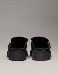 Calvin Klein - Leather Platform Mules