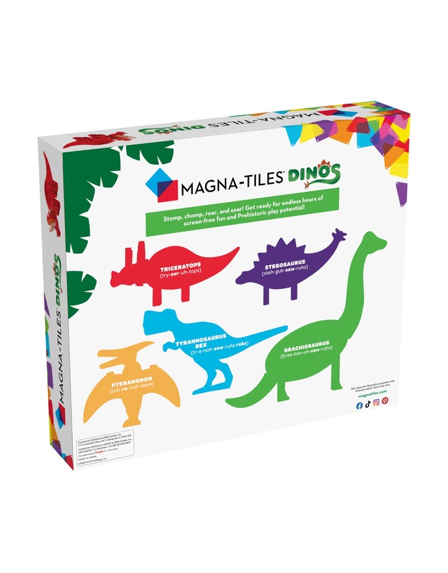 Magna-Tiles - MAGNA-TILES - Dinos - 5 Piece Set