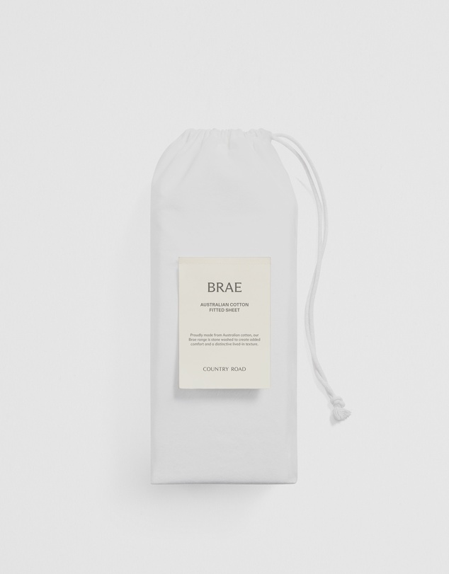 Country Road - Brae Australian Cotton Single Fitted Sheet