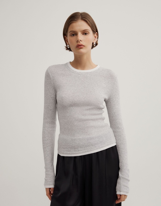 Witchery - Contrast Trim Long Sleeve Top