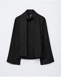 & Other Stories - Scarf-Detail Satin Blouse