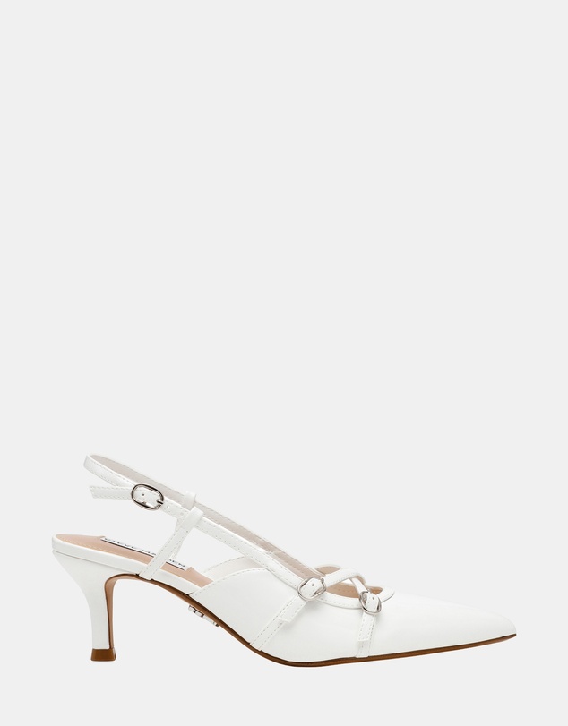 Steve Madden - Krave White Patent Heels