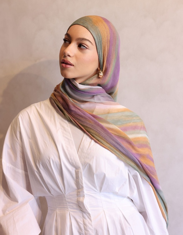 Mod Squad - Printed Rayon Hijab - Twilight
