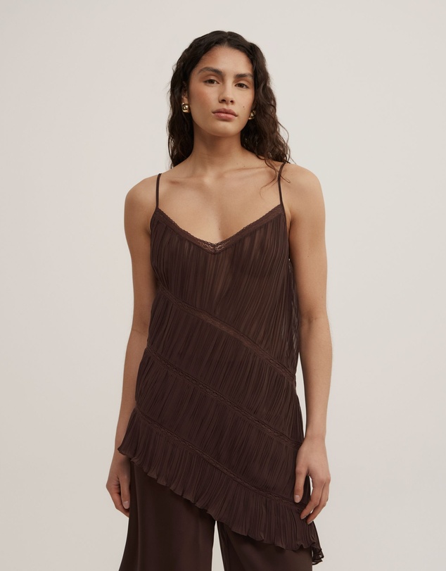 Witchery - Gather Lace Trim Top