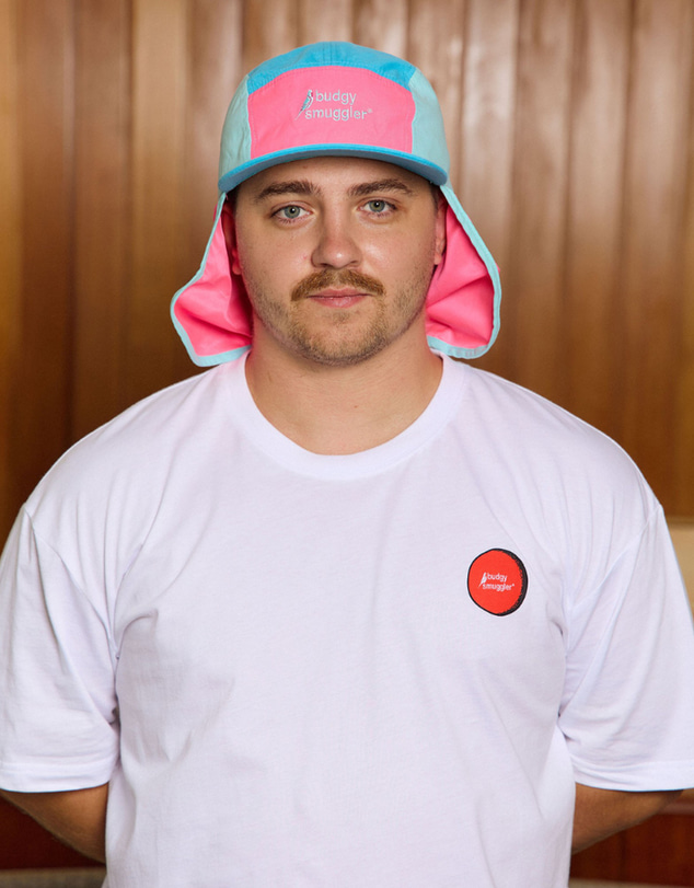 Budgy Smuggler - Flap Hat in Pink and Blue