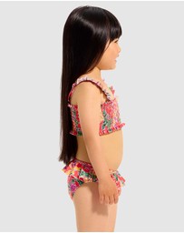 Seafolly - Hot House Melon Shirred Bikini - Kids