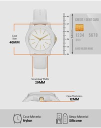 Armani Exchange - White Analogue Watch Set