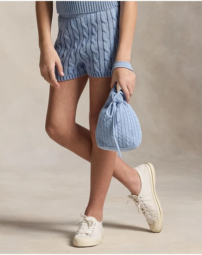 Polo Ralph Lauren - Mini-Cable Drawstring Bucket Bag - Babies-Teens