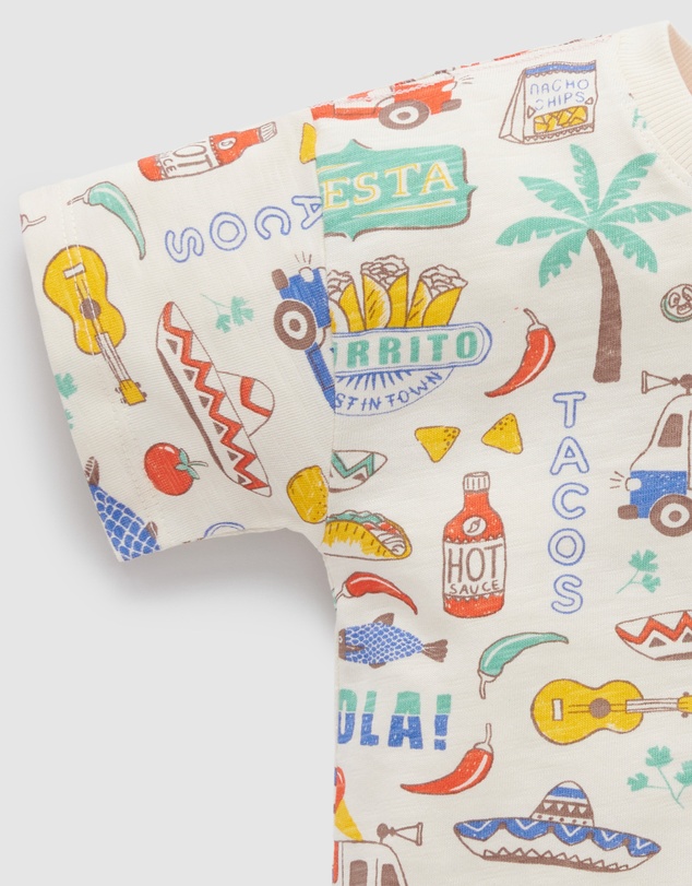 Purebaby - Fiesta Oversized Tee -Kids-Babies