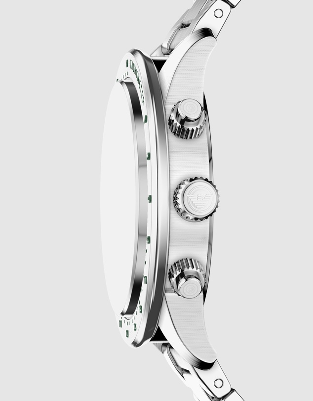 Emporio Armani - Silver Tone Chronograph Watch