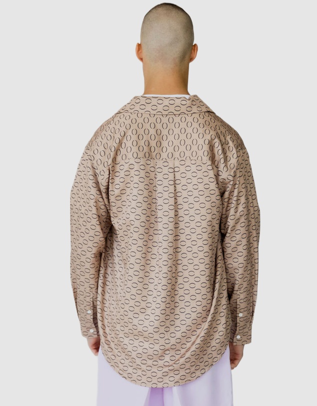 Justin Cassin - Imran Print Wide Collar Shirt