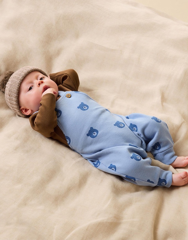 Wilson & Frenchy - Organic Waffle Overalls - Babies