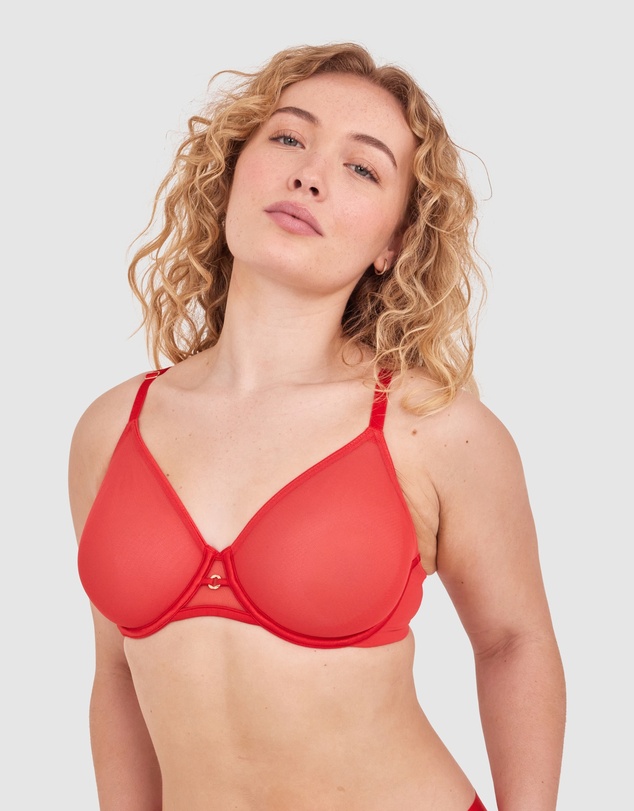 Bras N Things - Sexy Basics Underwire-Dark Red