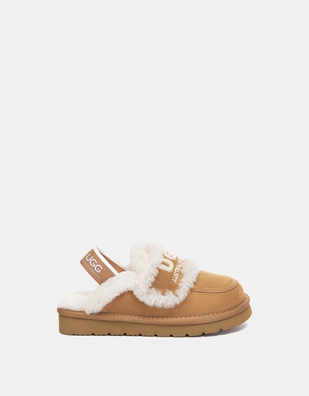 EVERAU - Australian Shepherd Ugg Rilee Kids Cow Suede Upper House Shoes