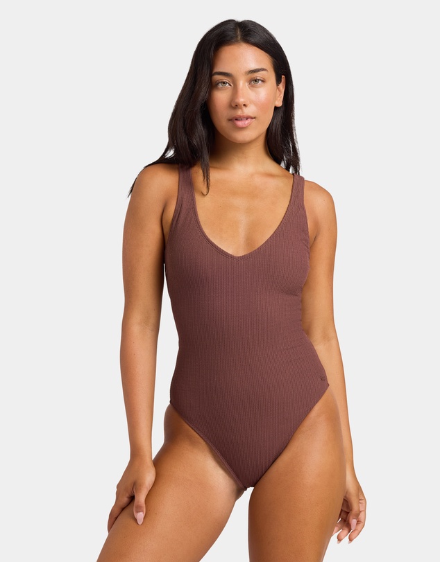 Roxy - Womens Roxy Love V Neck One Piece Swimsuit